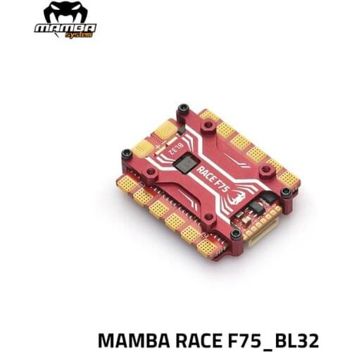 20X20mm DIATONE MAMBA RACE F60_BL32 60A F75_BL32 75A BLHELI32 DSHOT1200 4in1 Brushless ESC 3-6S for MAMBA RACE Stack DIY Parts