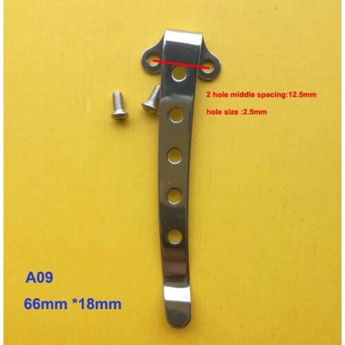 65mm *18mm Pocket Clip folding knives Clip flashlight Clip or EDC tools with screws