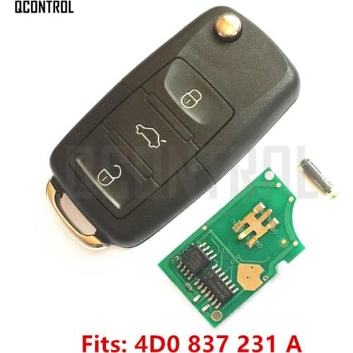 QCONTROL Car Remote Key for AUDI A3 A4 A6 A8 RS4 TT Allroad Quttro RS4 1994 - 2004 4D0 837 231 A / 4D0837231A