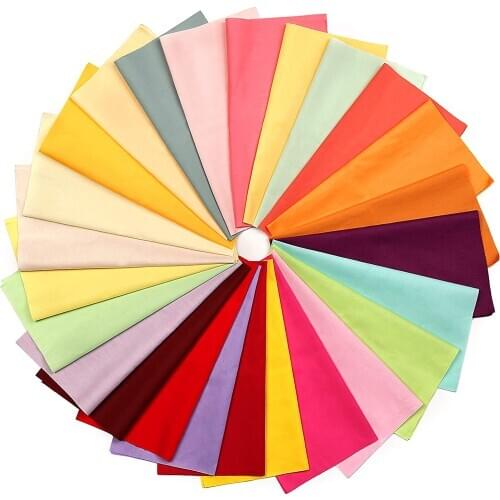 Dailylike 25 Pcs Cotton Fabric Sewing Patchwork Precut Fabric Scraps for DIY Quilting Patchwork Craft Cotton Quilting Fabric