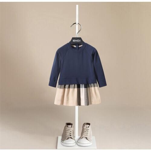 Girls Plaid Dress Princess Tutu Dress for Girls Children Birthday Party Brand Long Sleeve Vestidos Kids Autumn Winter Dresses