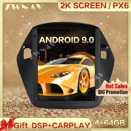 DSP Carplay Tesla screen 4G+64GB Android 9.0 Car Multimedia Player For HYUNDAI IX35 Tuscon 2010-2015 Radio Auto stereo head unit