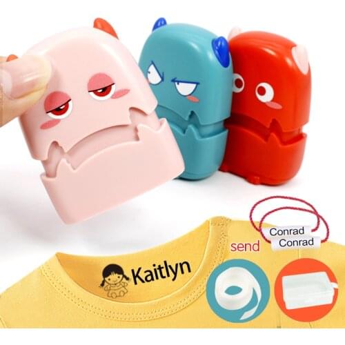 Custom-Made Baby Name Stamp DIY For Children Name Seal Student Clothes Chapter Not Easy To Fade Security Name Stamp Sticker