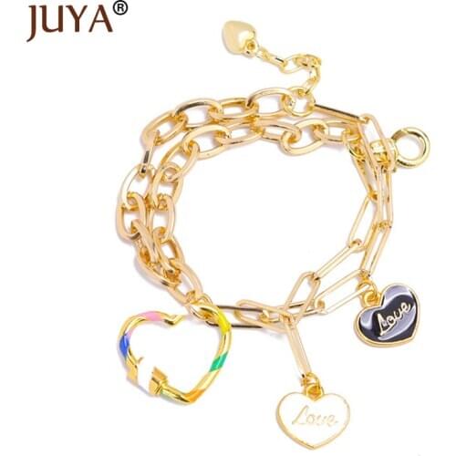 JUYA 2020 New Charm Bracelet Punk Style Bangle for Women Armband Steampunk Lock Chunky Chain Bracelets Fshion Jewelry Gifts