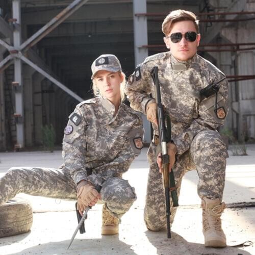 Camouflage Men Military Uniform Suits Uniforme Military Tactical Combat Jacket Cargo Pants Suit CS Fardas Militar Army Clothing