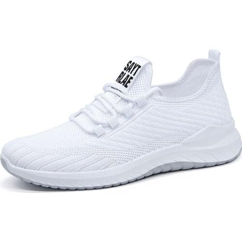 Fashion Men Sneakers 2021 New Mesh Casual Shoes Lace-up Running Shoes Breathable Lightweight Walking Sneakers Zapatillas Hombre