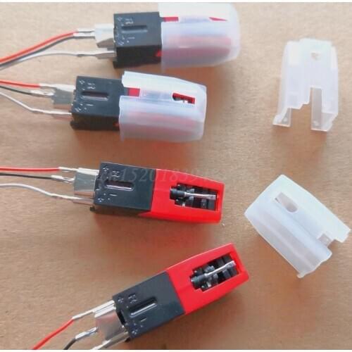 2PCS Gramophone Record Magnetic Cartridge+Tricolor Phono line Stylus With LP Vinyl Needle Kit Universal