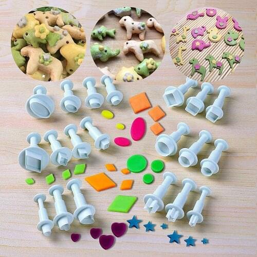 Mini Polymer Clay Cutters Heart/Square/Oval/Circular/Star Shape Ceramic Diy Craft Cutting Mold Geometric Pottery Modeling Tools