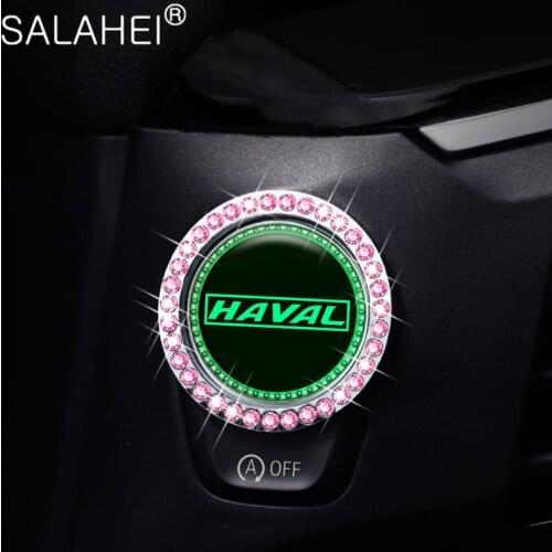 Car Interior One-click Ignition Button Sequin Decal Trim For HAVAL H1 H2 H3 H5 H6 H7 H8 H9 M4 M6 Concept B COUPE F7x SC C30 C50