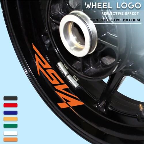 Motorcycle wheel tire stickers reflective strip decals personalized decorative stickers for APRILIA RSV4
