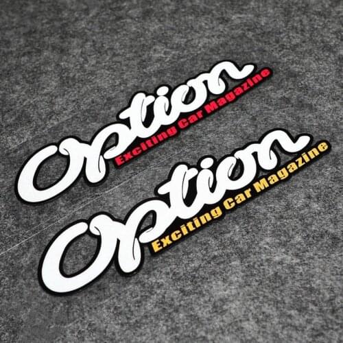 NO.S129 Waterproof JDM Car Window Stickers Option Exciting Car Magazine Door Windshield Trunk Stickers and Decals