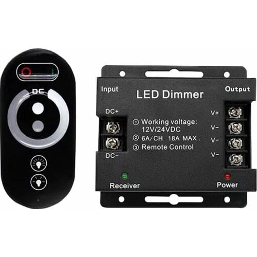 Single Color LED Dimmer Controller Remote Wireless Touch Pad Panel For LED Strip Light Lamp LED Dimming Dimmers
