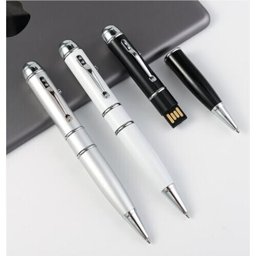 Lighting pen USB Flash Drives With leds multi-functional laser pointer Pendrives 4GB 8gb 16gb 32gb 64GB Laser memory Pen drives