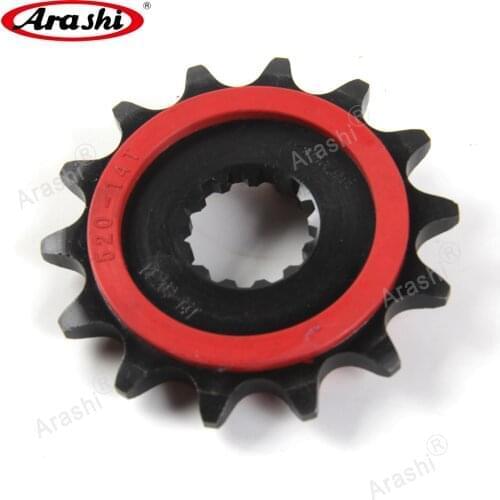 Arashi 14T 520 Rubber Cushioned Front Sprocket For SUZUKI 400 Inazuma 1997 1998 1999 2000 2001 2002 2003 2004 Chain Sprockets