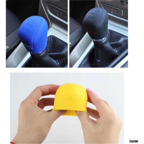 Car suv rubber Gear Shift Knob shifter Cover stall Case for KIA RIO K3 K4 K5 Sportage SORENTO venga Hyundai Avante Sonata