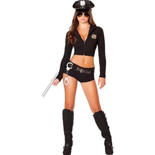 Sexy Costumes police woman uniforms party cop costumes sexy underwear cosplay stage nightclub performances uniform temptation