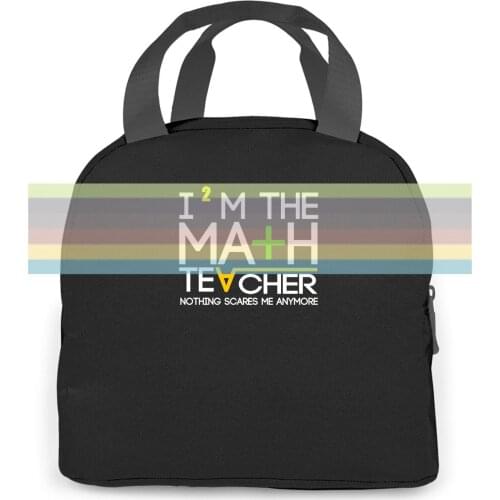 Math Teacher Quote Fitness Girls Bodybuilding Tracksuit Grunge Femme women men Portable insulated lunch bag adult