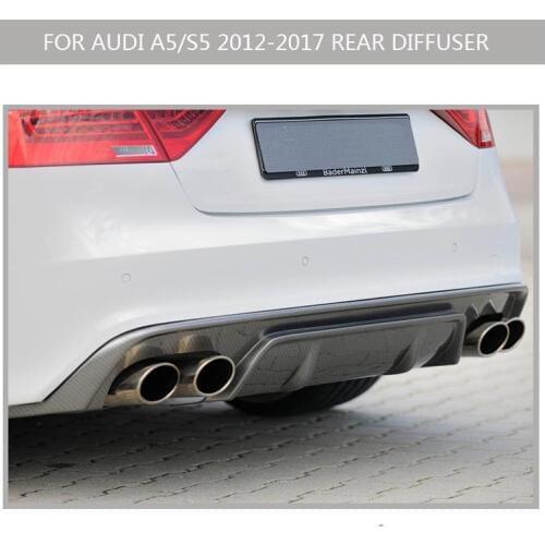 Carbon fiber s5 rear diffuser for audi s5 2 door 4 door 2012 2013 2014 2015 2015 2016