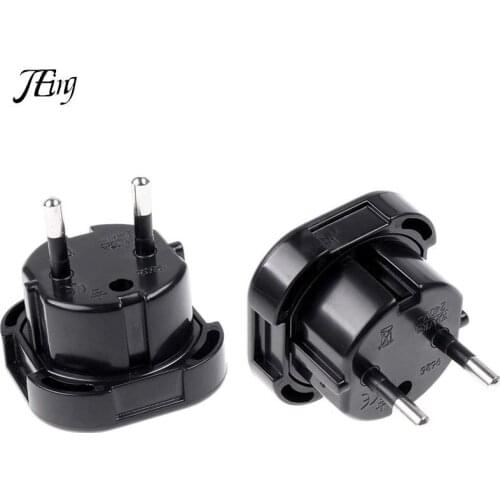 1pcs Universal Travel 2 PiN Wall Plug Socket UK To EU Europe European Charger Adapter Plug Converter