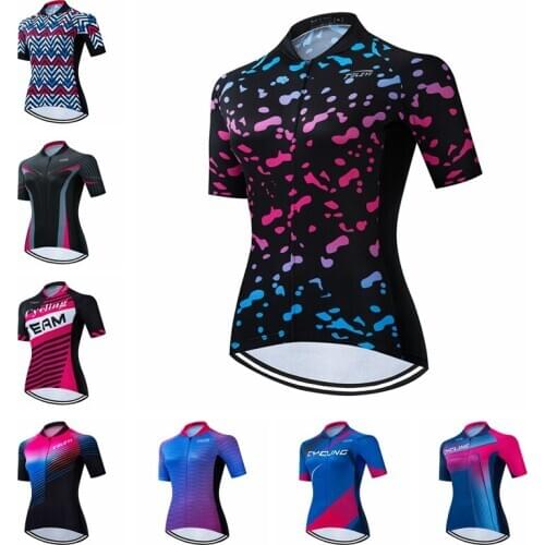Women Cycling Jersey Summer Short Sleeve Ciclismo bicicleta mtb Cycling Clothing Shirt Bicycle Team Bike Jersey Maillot Ropa