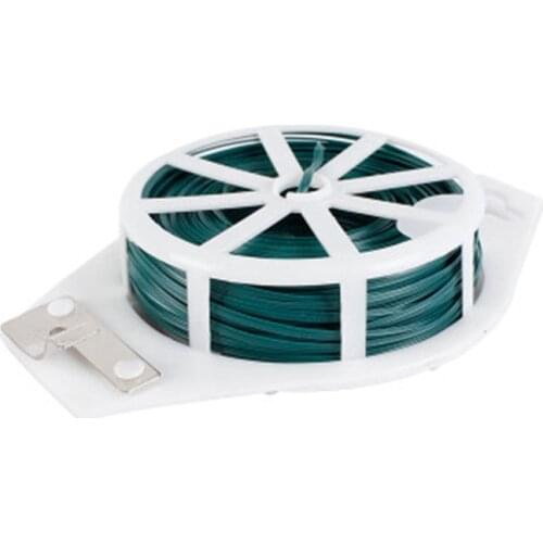1 Roll Plastic Coated Iron Wire Cable Ties Reusable Ties Flower Plant Support Strap Tie Home Improvement Cable Ties