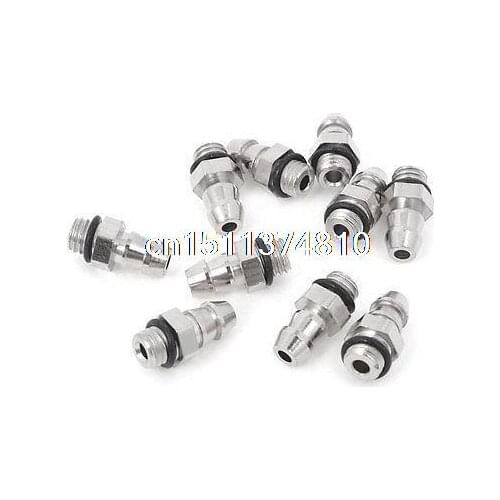 10 Pcs Straight Barb Fittings Connector M5 Thread for 6mm Air Hose