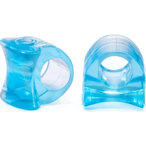 20pcs 10pairs Blue Soft Silicone Gel Toe Separator Hallux Valgus Bunion Spacers Thumb Corrector Foot Care Tool