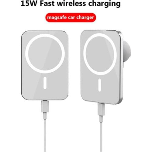 For iphone 12 Magsafe Car Charger 15W Magnetic Wireless Mobile Phone Holder For apple 12 QC3.0 PD Fast Charging navigation stand