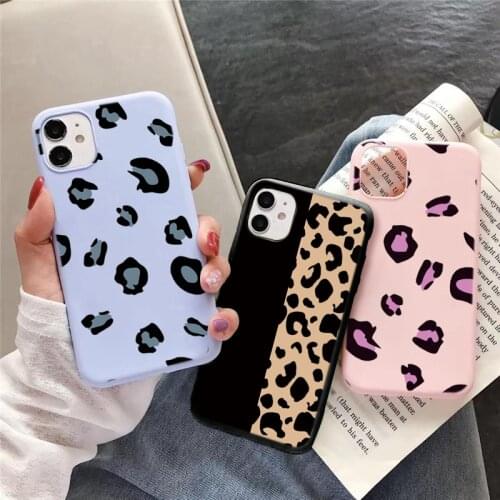 Leopard Print Phone Case For iPhone 11 Pro Max 12Pro XR XS Max X 8 7 6 S Plus 5 SE2 Luxury Soft Silicon Cover For iPhone 12 Mini