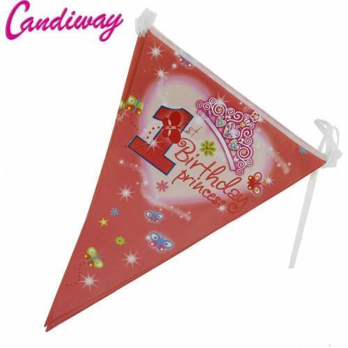 Birthday cartoon paper banner banner decorative childrens Holiday Decorative Items NA015
