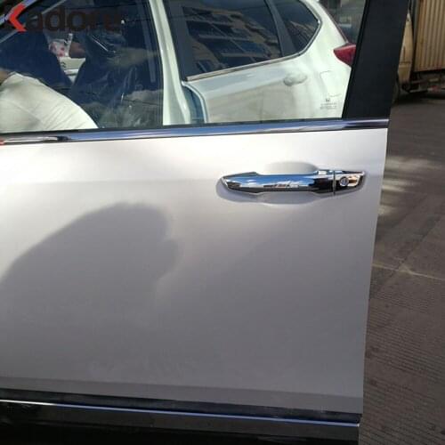 For Honda CRV CR-V 2017 2018 2019 ABS Chome Side Door Handle Cover Trim Exterior Protection Mouldings Stickers Car Styling