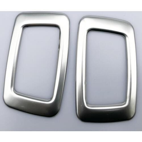 For Volvo XC90 XC60 2018 2PCS Stainless Steel Car Rear Roof Dome Lamp Reading Light Cover Trim Car Styling