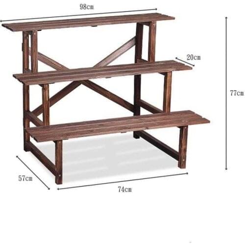 Etagere Pour Plante Garden Wooden Shelves For Repisa Para Plantas Rak Bunga Outdoor Stand Dekoration Balcony Flower Plant Shelf
