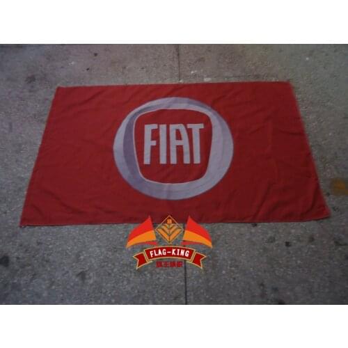 Fiat car flag, Fabbrica Italiana Automobili Torino banner,100% polyester 90*150 CM flag,flag king,free shipping