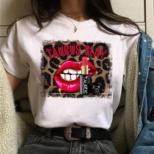 Leopard Red Lips Lipstick Print T Shirt New Fashion Women T Shirt Leo T Shirt Women Short Sleeve T Shirt Female Cute Tops Tee