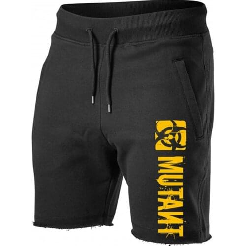 Cotton Casual Shorts Men Gym Fitness Bodybuilding Bermuda Summer Stylish Print Short Pants Bottoms Male Running Sport Clothing