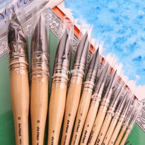 Da Vinci Series 418 French Water Colour Brush Russian Squirrel Hair, Ideal for Wash and Mop Techniques,Art supplies