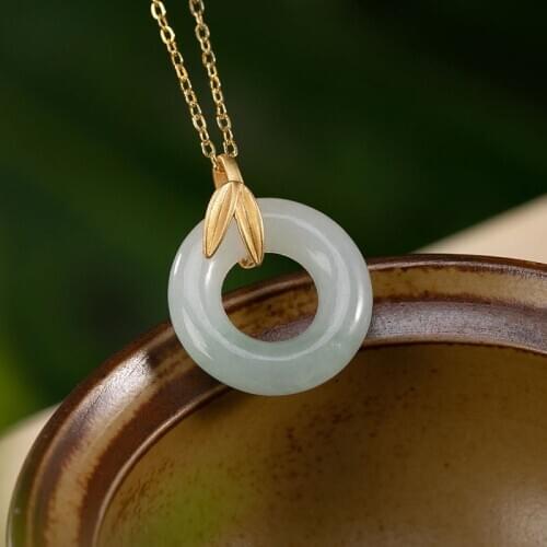 Natural hetian jade Hand-Carved jade lucky jade pendant jade necklaces men pendants jewelry jade necklaces silver necklace