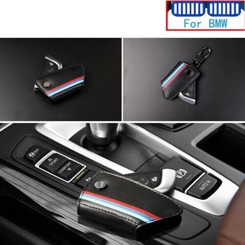 M Power Performance Leather Car Key Packages Case For Bmw E90 E39 E46 E91 F30 G20 E60 F11 F10 F07 G30 E53 Series 1 2 4 6 3 5 7 8
