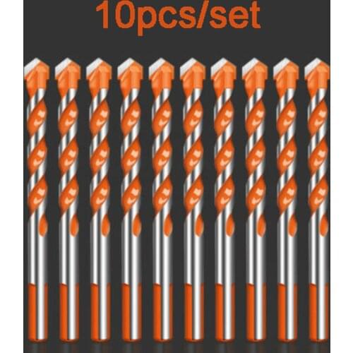 10pcs 4mm Multifunction Drill Bits Set Ceramic Marble Glass Punching Hole Saw Drilling Bits Working For Power Tools