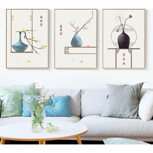 Chinese Flower Wall Picture Poster And Prints Unframed Prunus Mume Apricot Canvas Printing Painting Wall Art Home Decor