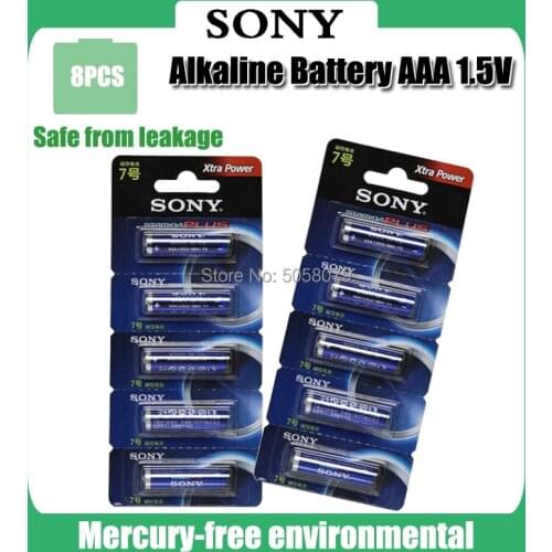 8pcs Original Sony LR03 AM4 1.5V AAA Alkaline Battery For Electric toothbrush Toy Flashlight Mouse clock Dry Primary Battery