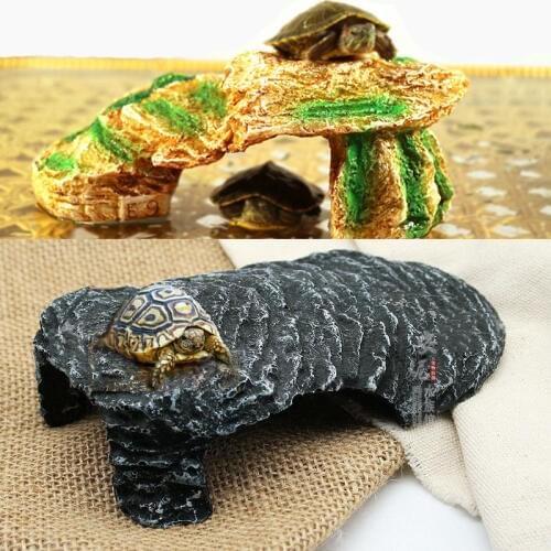 Tortoise Roof Terrace Land Turtles Island Aquarium Decor Sun Roof Terrace Floating Island Climb Brazilian Tortoise Kingpet