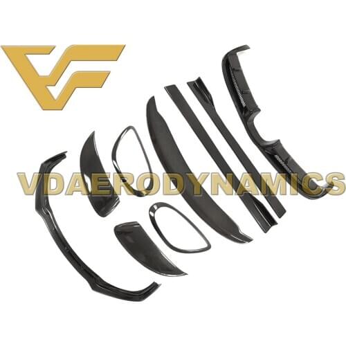 Suitable For 13-15 981 Porsche Cayman Boxster VAD Carbon Fiber Full Body Kit Front Lip Rear Lip Diffuser Side Skirts Vent Eyelid