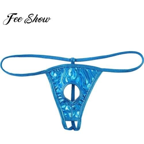 Fashion Mens G-String T-Back Shorts Male Underwear Men Shiny Metallic Panties Sex Mens Thongs and G Strings Gay Underwear