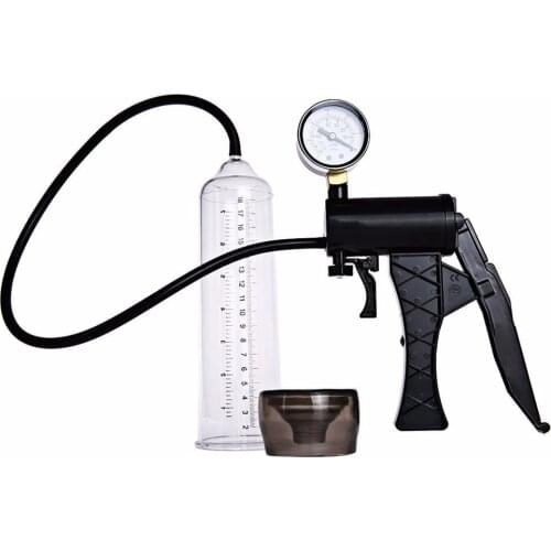 Male manual pressure table type bourgogne exercising the Penis stretch vacuum Pump is quite long trainers Penis Pump