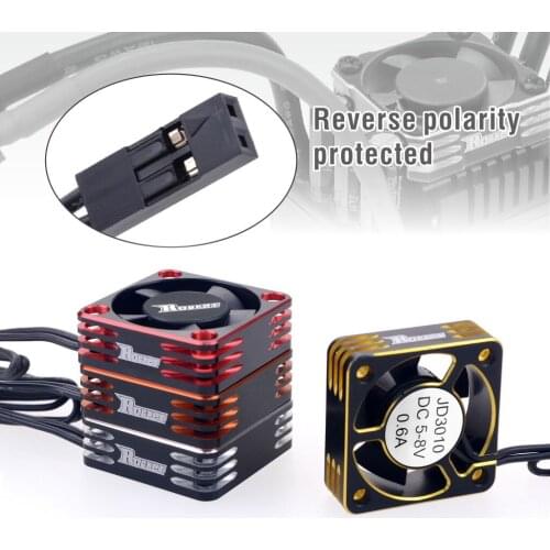 Radiating fan 30mm aluminum radiating fan metal radiating fin suitable for RC car motor / electric regulator