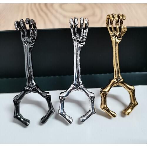 Vintage Cigarette Finger Clip Holder Metal Clamps Rack Women Men Slim Cigarettes Smoking Accessories Smoker Christmas Gifts #4