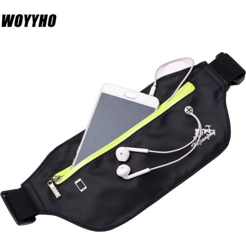 WOYYHO Waterproof Running Bag,Outdoor Sports Running Mobile Phone Pack Belt Bag,Women Portable Cycling Gym Jogging Waist Punch