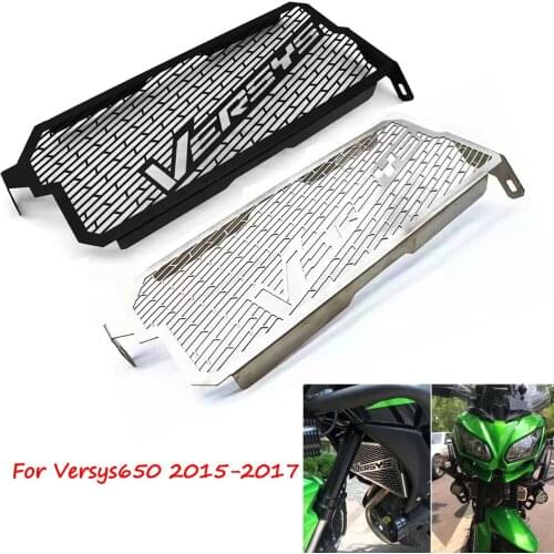Motorcycle Radiator Guard Protector Grille Grill Cover Water Tank Protection For Kawasaki Versys 650 Versys650 2015-2017